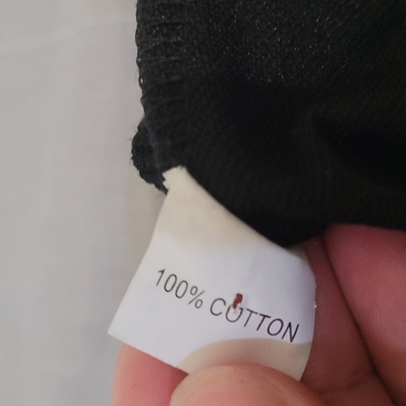 NWOT Fringe Black cotton sweater - Picture 3 of 5